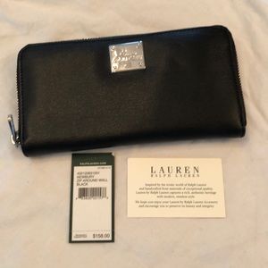 Lauren Ralph Lauren Black Newbury zip wallet